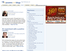 Tablet Screenshot of blogs.thepoconos.com